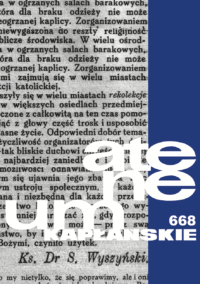 Zeszyt 1 (668) – tom 175 – Z twórczości kard. Stefana Wyszyńskiego